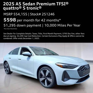 A5 Sedan Premium TFSI® quattro® S tronic®